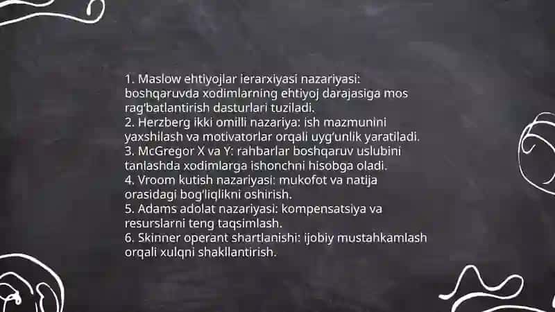 Boshqaruv faoliyatida mativatsiya 3