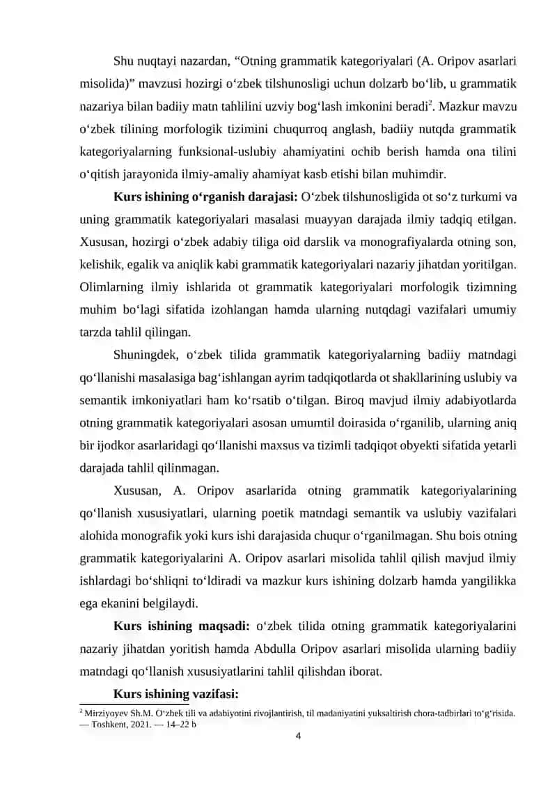 OTNING GRAMMATIK KATEGORIYALARI (A. ORIPOV ASARLARI MISOLIDA) 3
