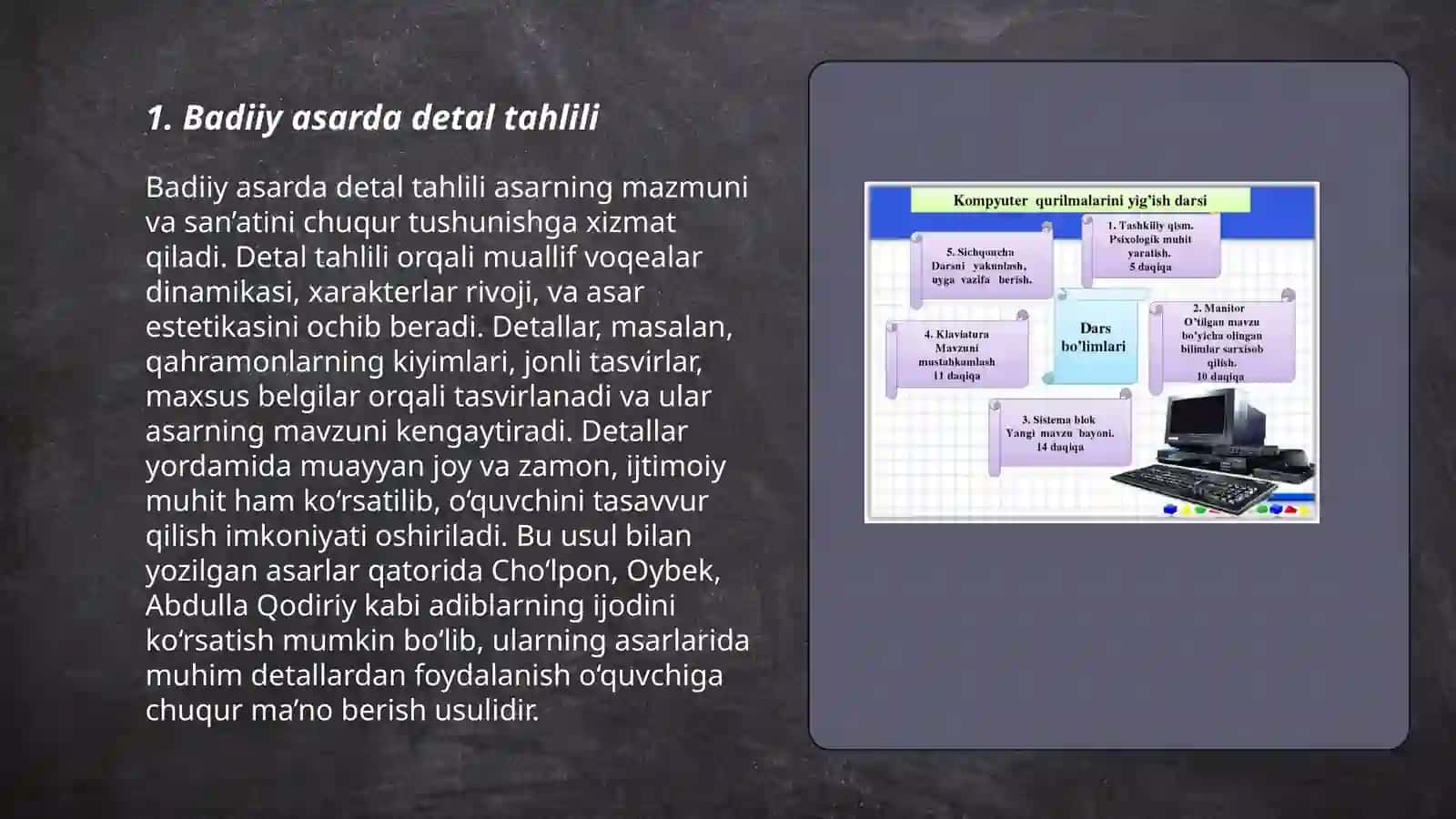 Badiiy asarda detal tahlili 3