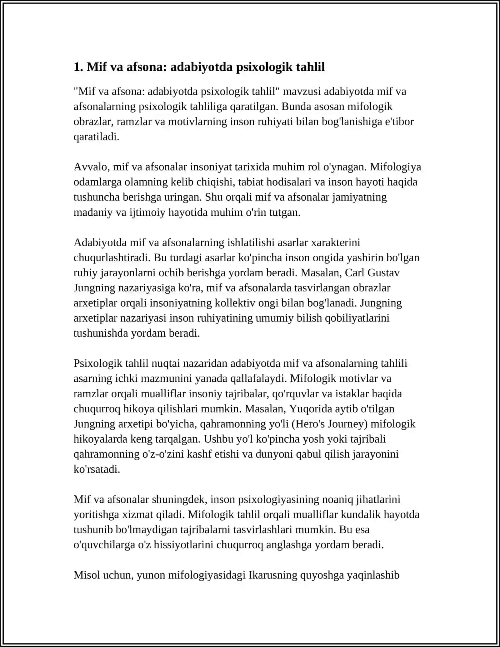 MIF VA YOZMA ADABIYOT 3