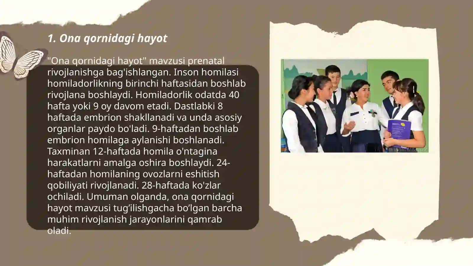 Ona qornidagi hayot 3