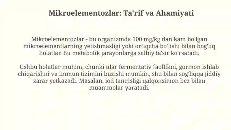 Mikroelementoz kalsiy va ftor miqdori oshib ketishi 3