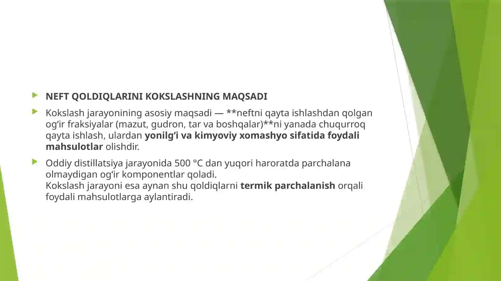 NEFT QOLDIQLARINI KOKSLASH QURILMALARI VA ULARNI VAZIFALARI 3