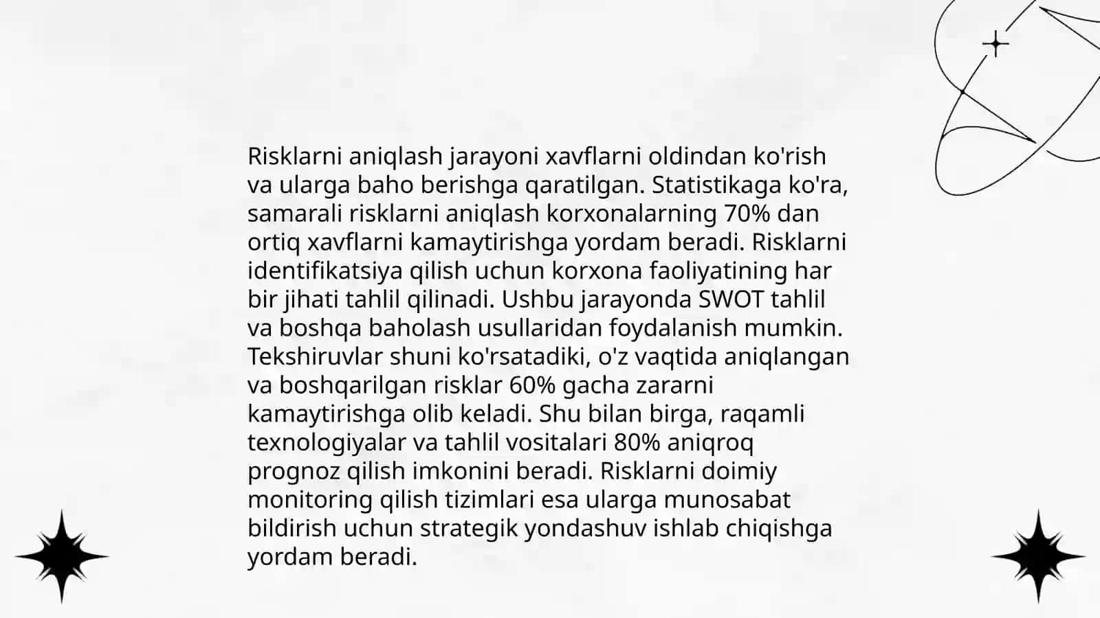 LOYIHA RISKLARINI BOSHQARISH 3