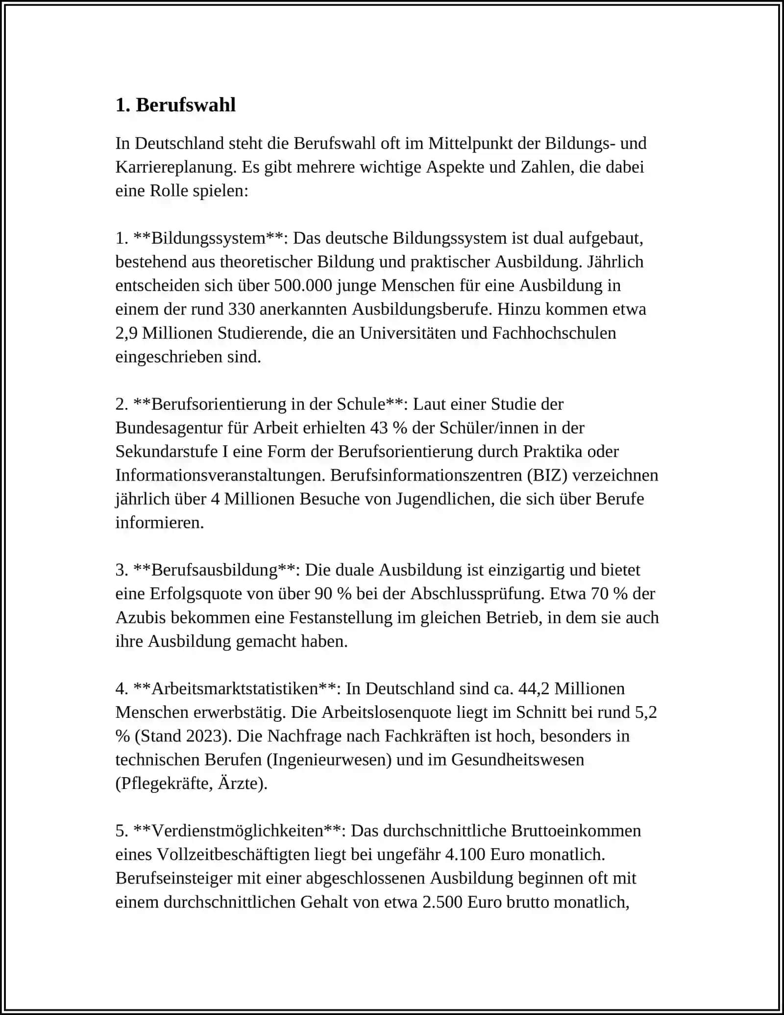 ARBEITEN UND BERUF 3