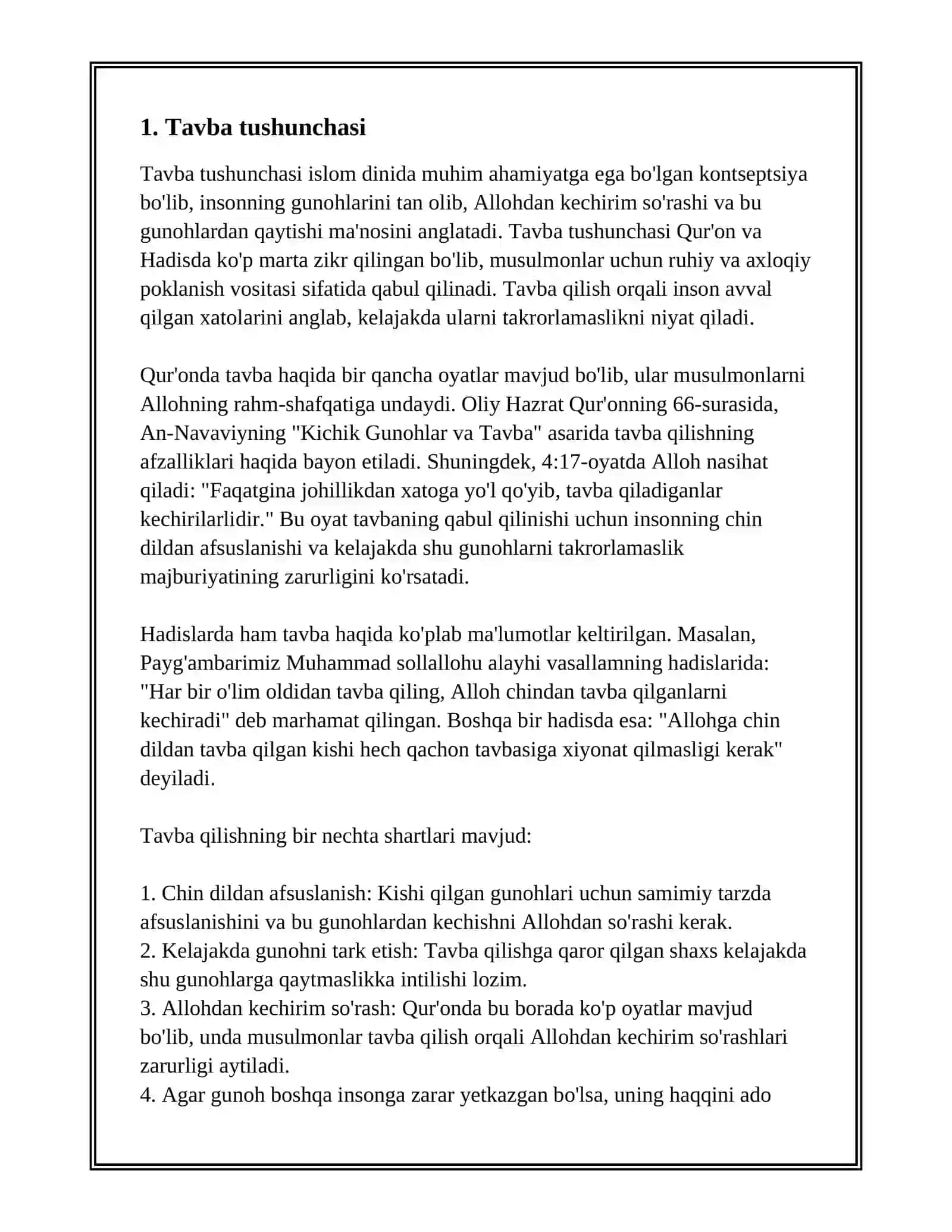 G'AZZOLIYNING TAVBA ASARIDA DIN VA AXLOG MASALALARI 3