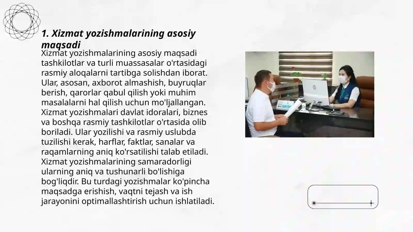 Xizmat yozishmalari 3