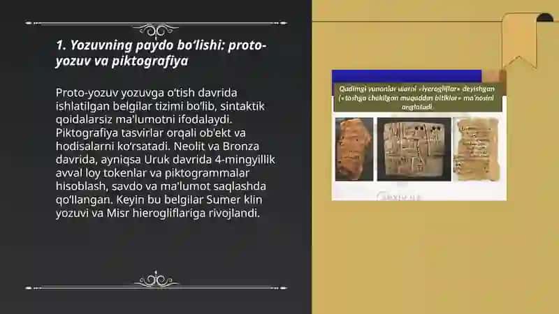 Yozuvning tarixiy bosqichlari 3