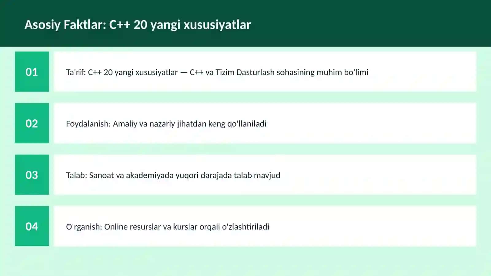 C++ 20 yangi xususiyatlar 3