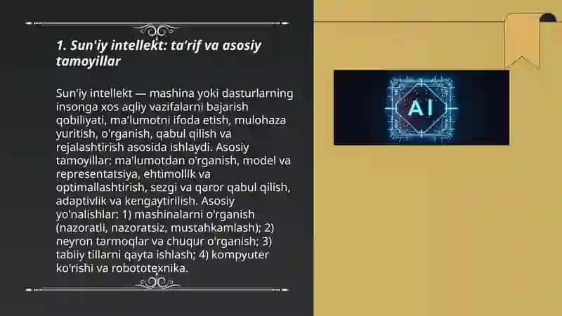 Sun'iy Intellektning Asosiy Tamoyillari 3
