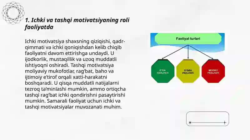 Faoliyat va mativatsiya 3