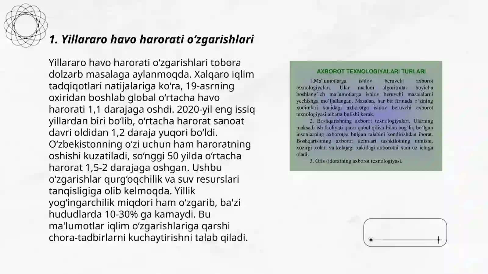 Yillararo havo harorati o‘zgarishlari 3