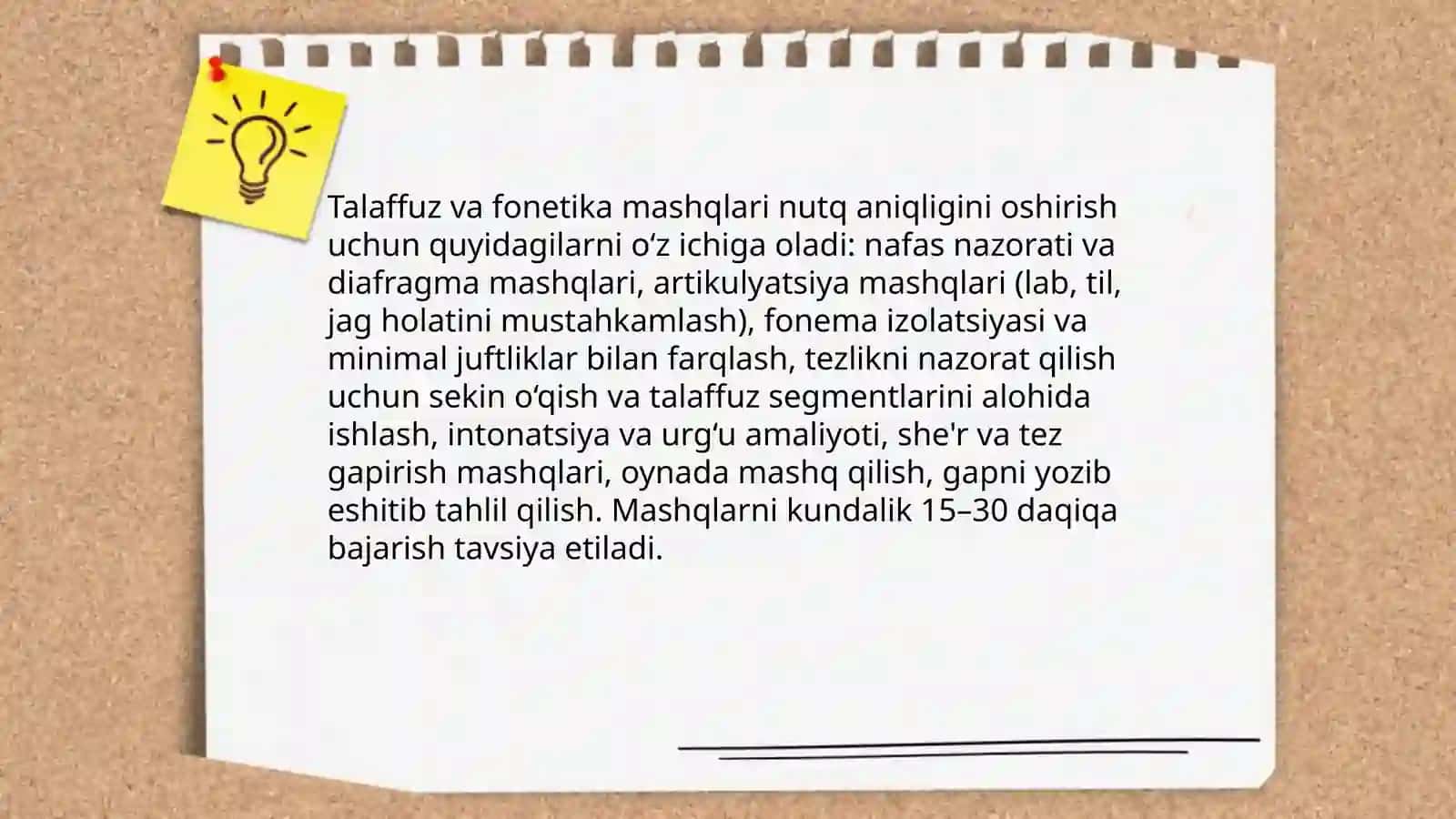 Talaffuz va fonetika mashqlari 3