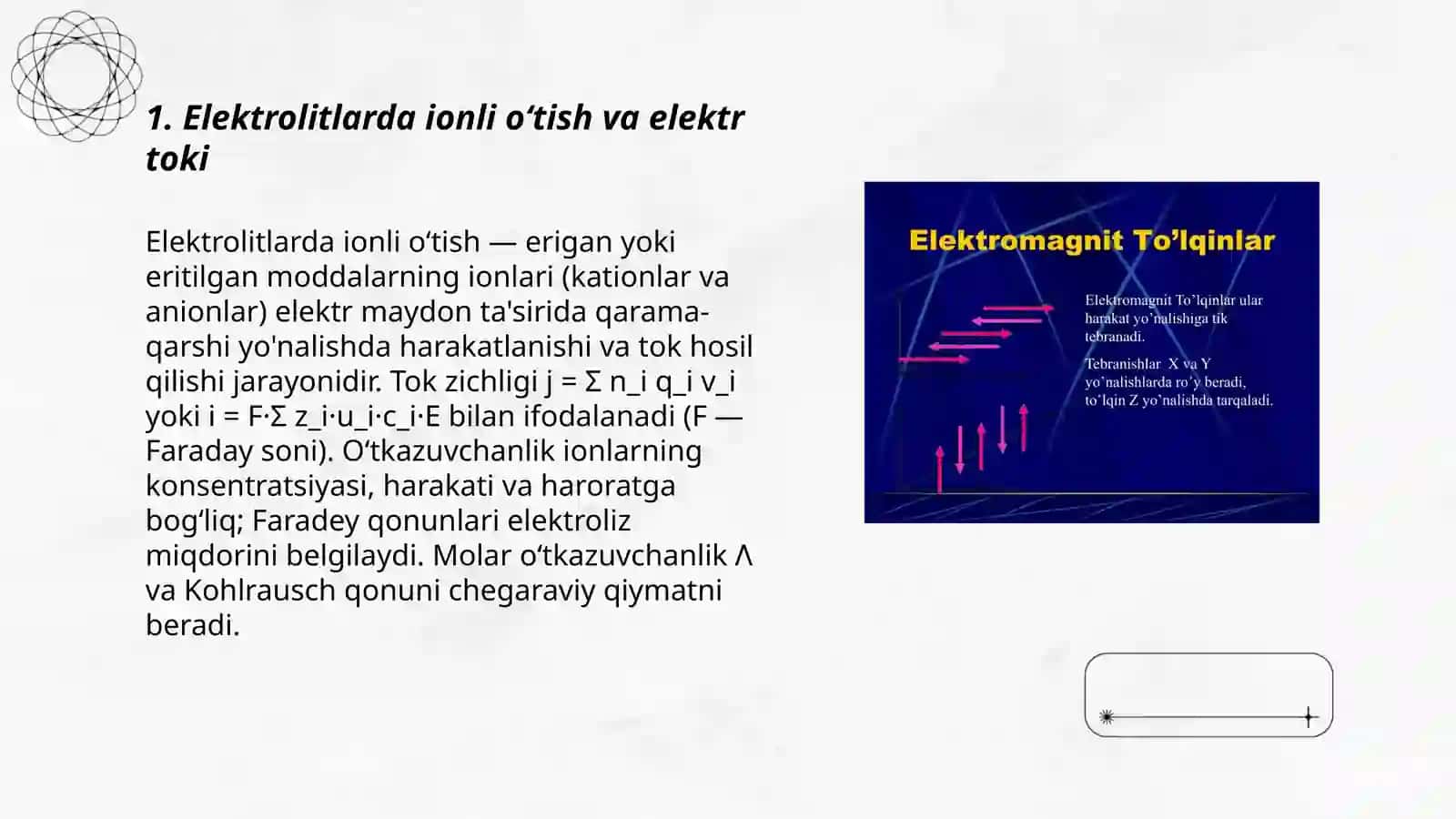 Elektrolitlarda elektr toki 3