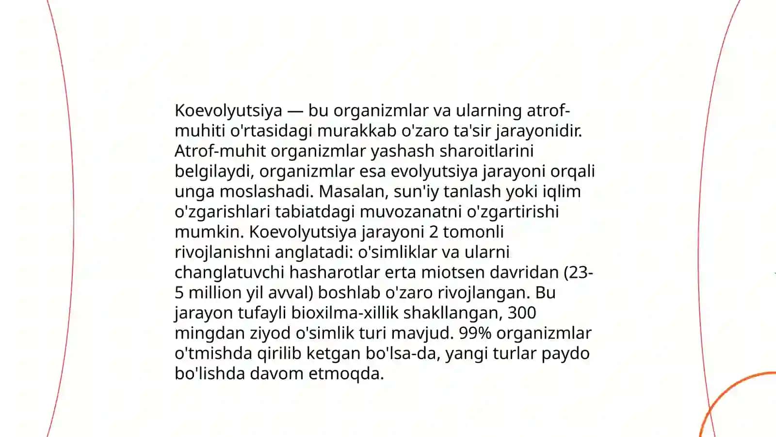 Koevolyutsiya va environmentalizm dialektikasi (O'zbekistonga qizil kitobga kiritilgan hayvonlar va o'simliklar haqida ma'lumotlarni aniqlash) 3