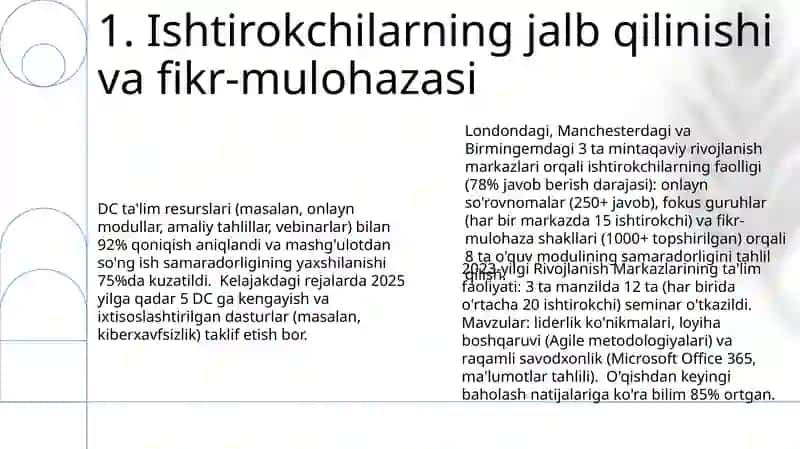 Rivojlantirish markazlar ta'limiy faoliyat 3