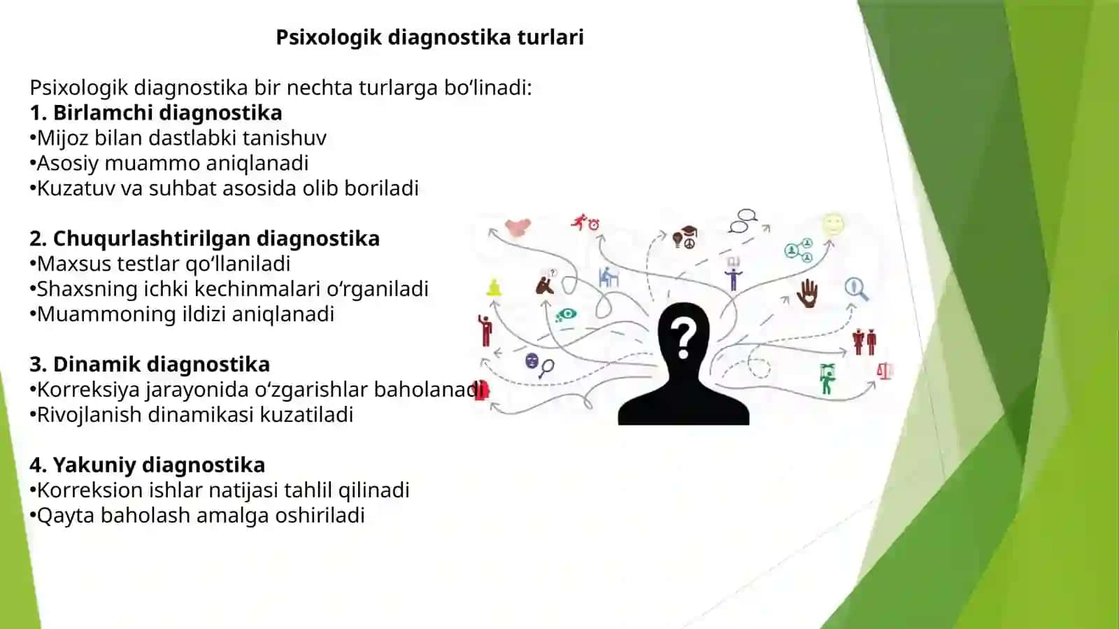 Psixologning diagnostik va korreksion ishi 3