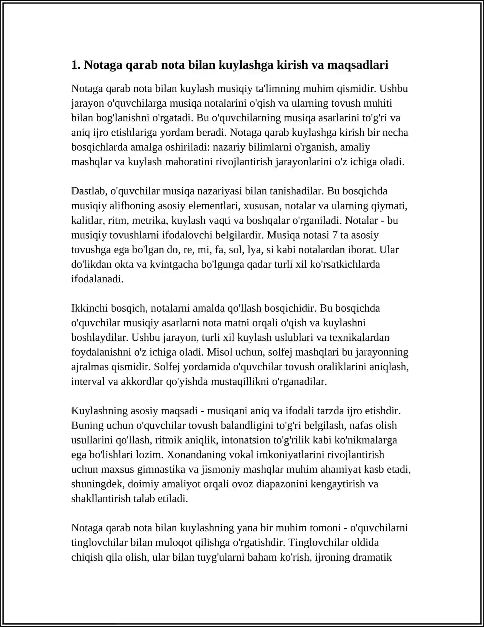 NOTAGA QARAB NOTA BILAN KUYLASH 3