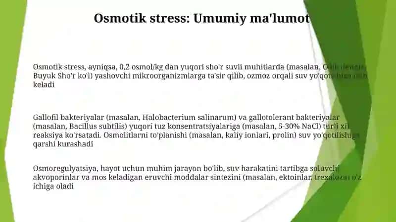 Osmotik hodisalar ekologik omil sifatida 3