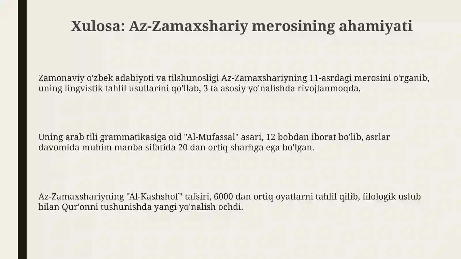 MaxmudazZamaxshariyislomdinigaqoʻshganhissasi 3