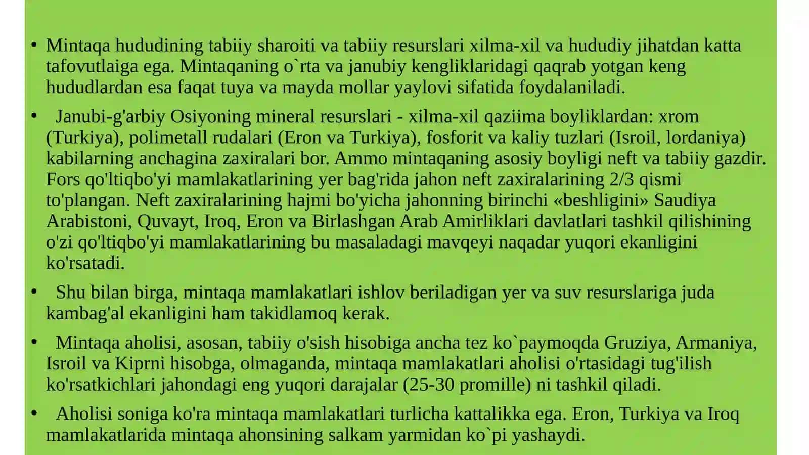 JANUBI-G‘ARBIY OSIYO DAVLATLARI 3