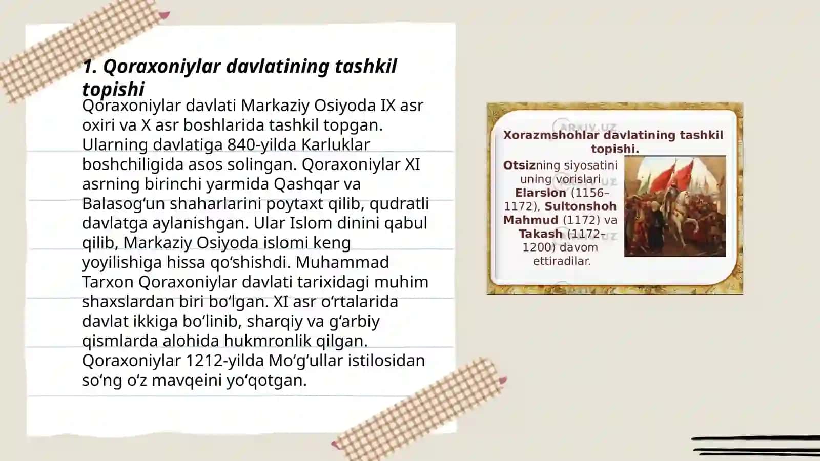 Qoraxoniylar davlati 3