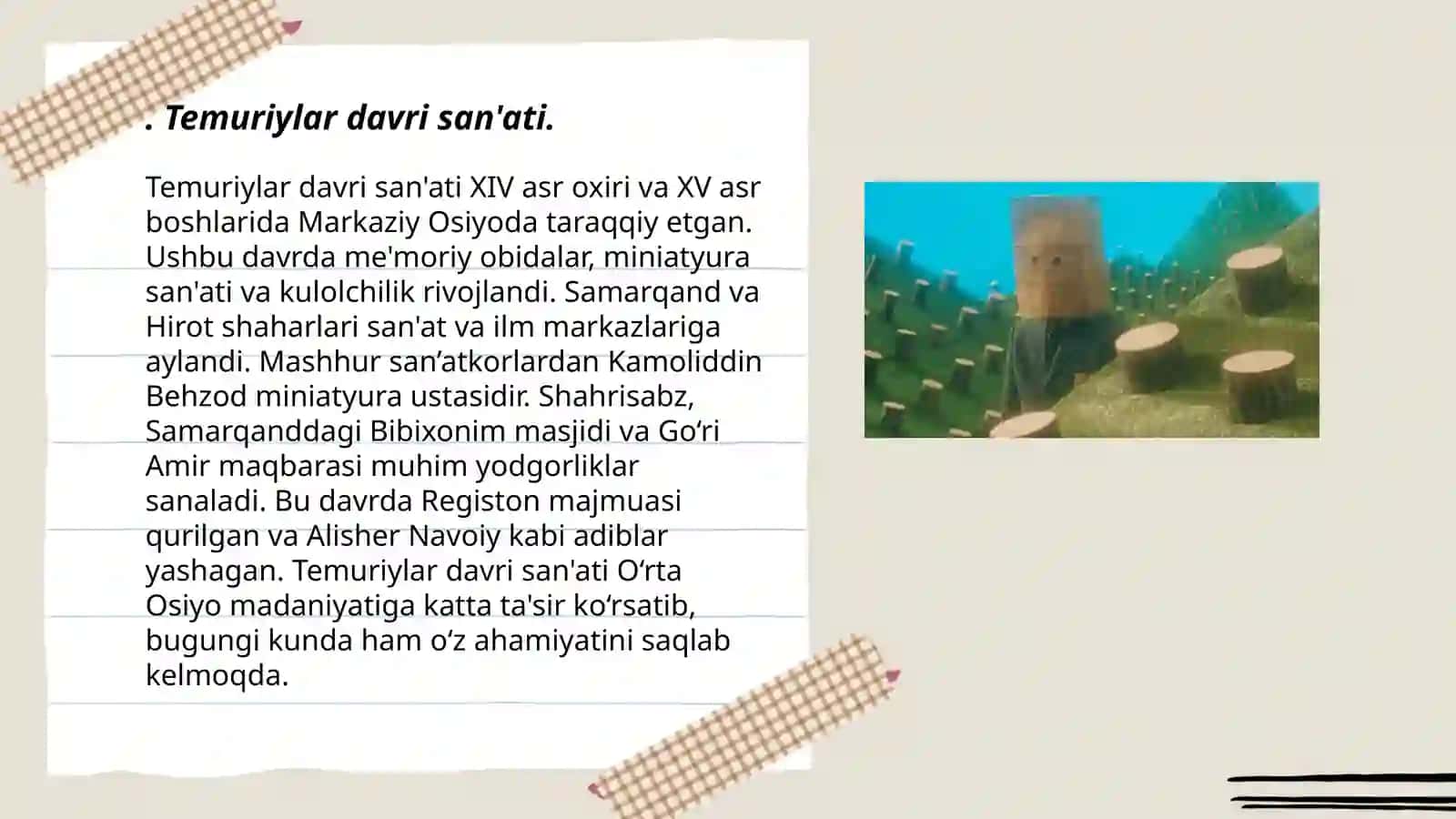 Temuriylar davri san'ati 3
