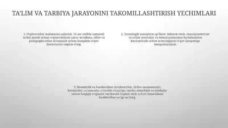 Talim Va Tarbiya Jarayonidagi Momolar. Va Ularning Yechimlari 3