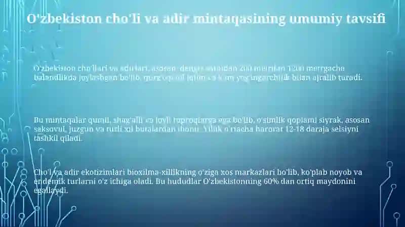 O'zbekiston cho'li va adir mintaqasi hayvonlari 3