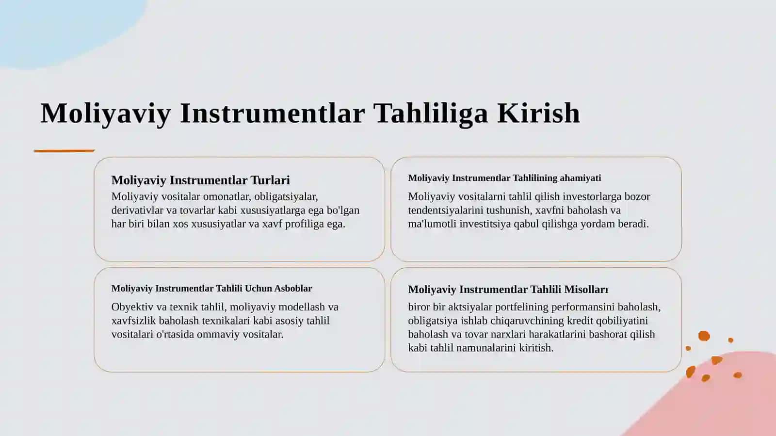 Moliyaviy Instrumentlar Tahlili 3