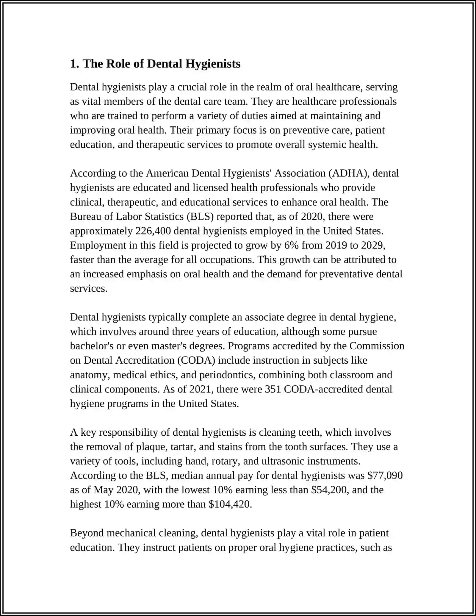 Dental Hygienists: The Role and Responsibilities 3