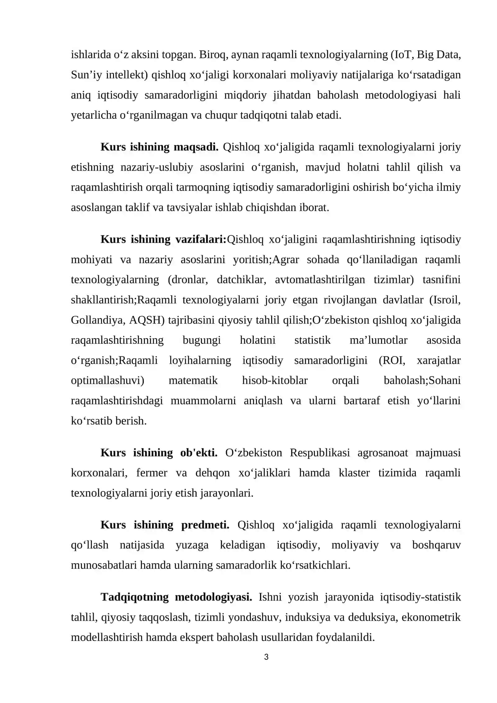 QISHLOQ XO‘JALIGINI RAQAMLASHTIRISHNING NAZARIY VA IQTISODIY ASOSLARI 3