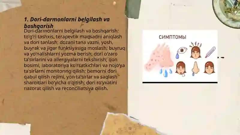 Dori-darmonlarni belgilash va boshqarish 3