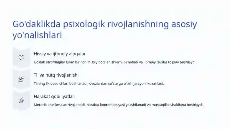 Go'daklik davrining psixologik xususiyatlari 3