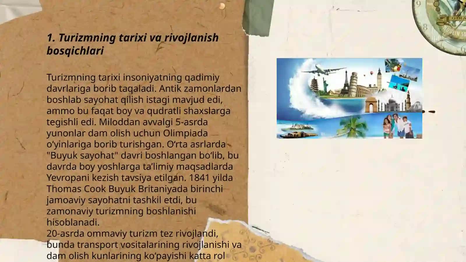 Turizmning tarixi va rivojlanish bosqichlari 3