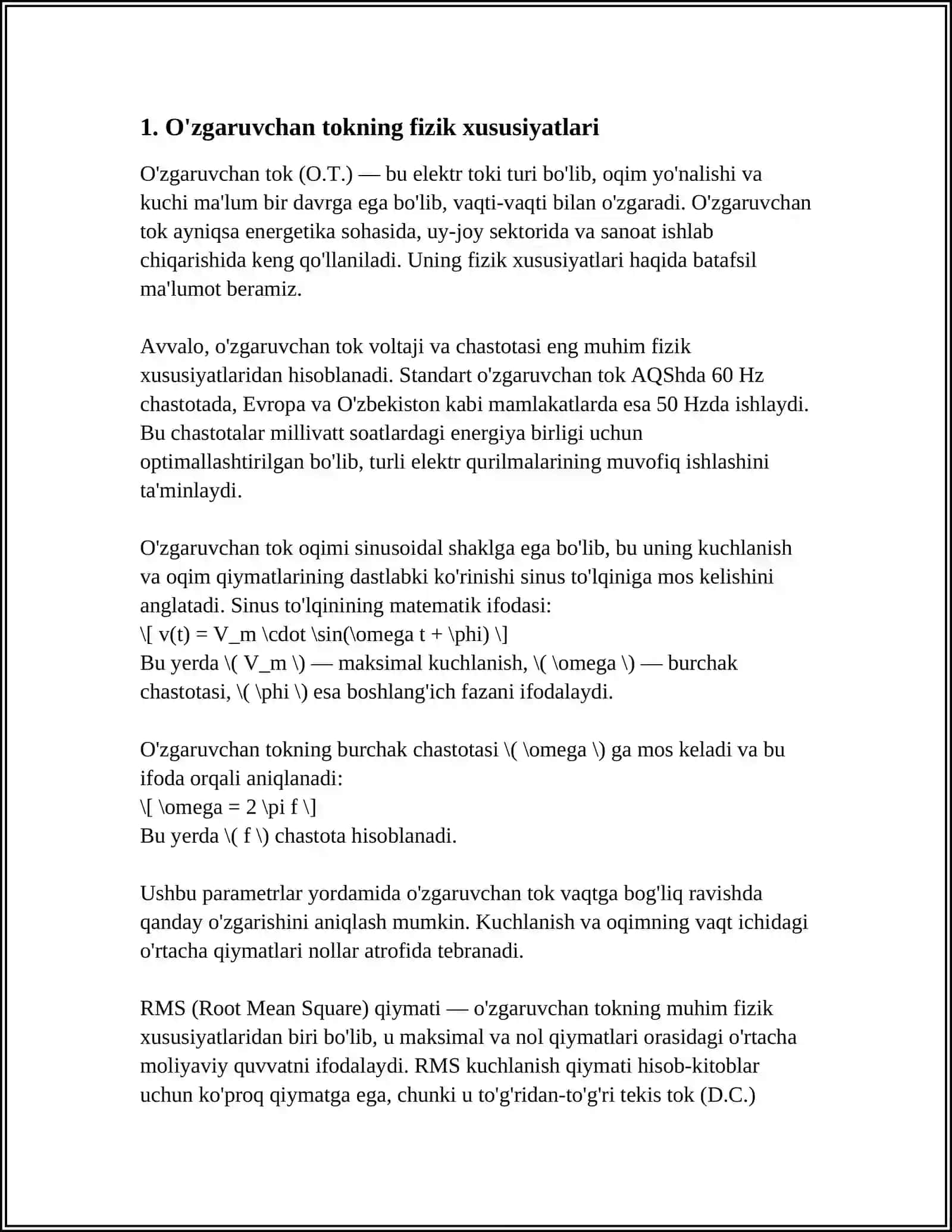 O'ZGARUVCHAN TOK ELEKTR ZANJIRLARI 3