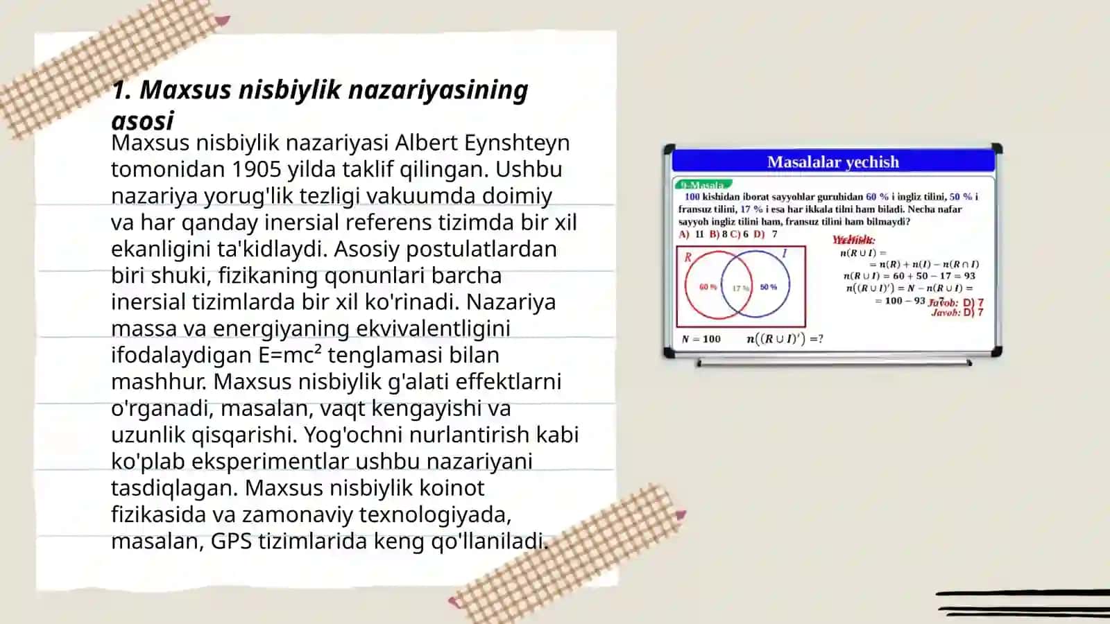 Maxsus nisbiylik nazariyasi 3
