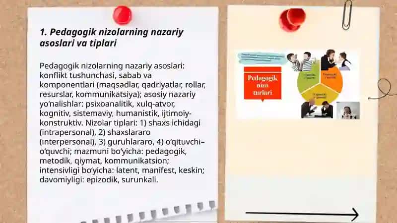 Pedagogik nizolar va ularni bartaraf etish tehnologiyasi. 3