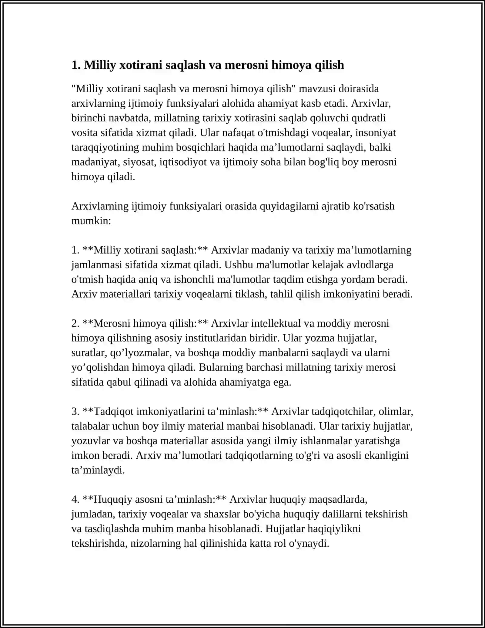 ARXIVLARNING IJTIMOIY FUNKSYALARI 3