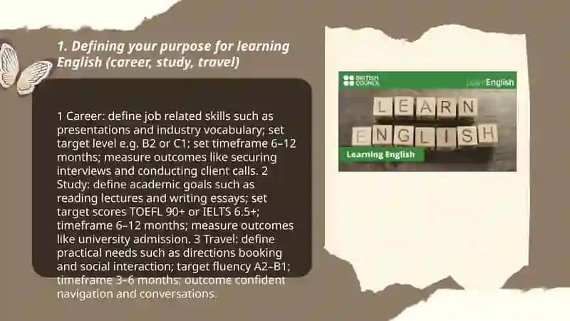Setting your goal in learning English 3