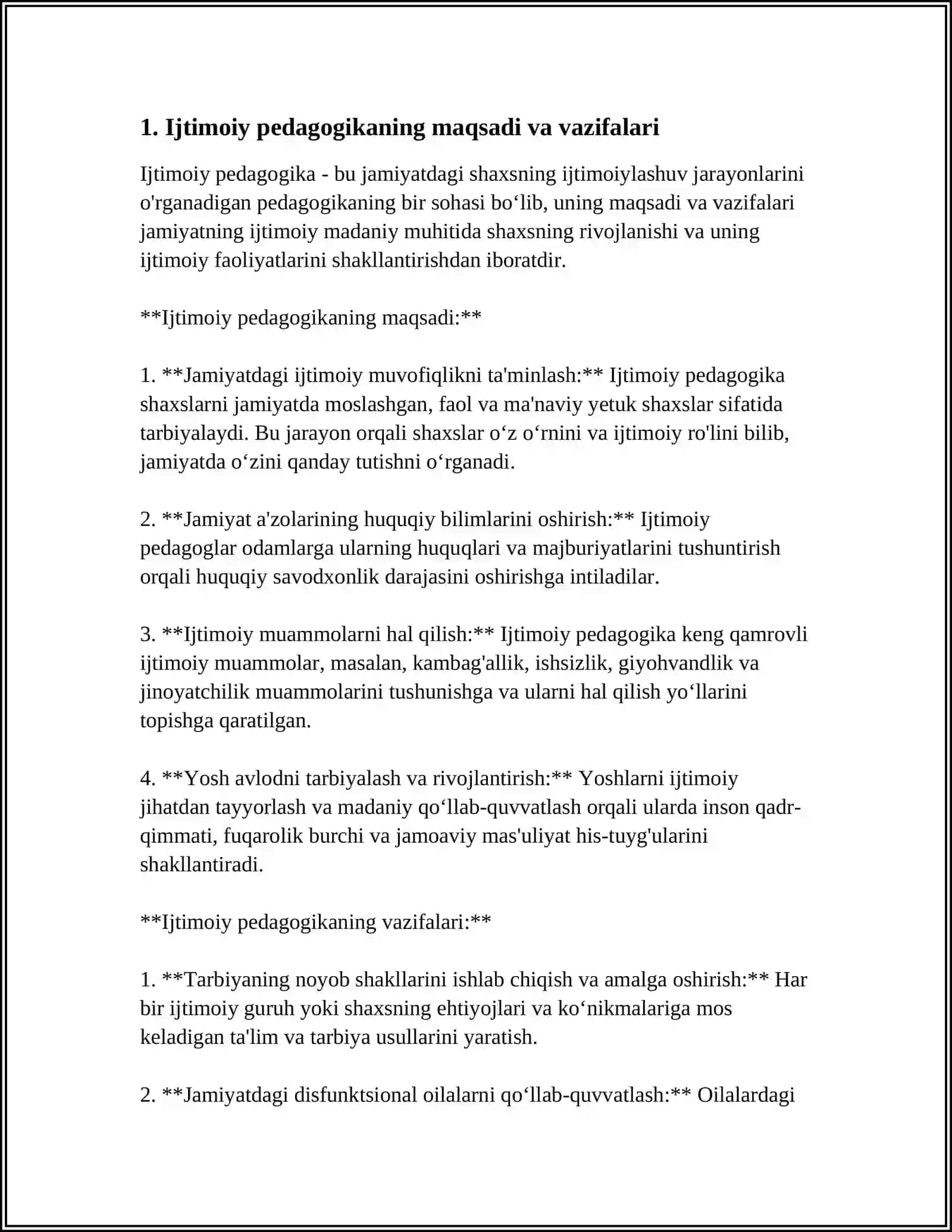 IJTIMOIY PEDAGOGIKANINGNAZARIYA ASOSLARI 3