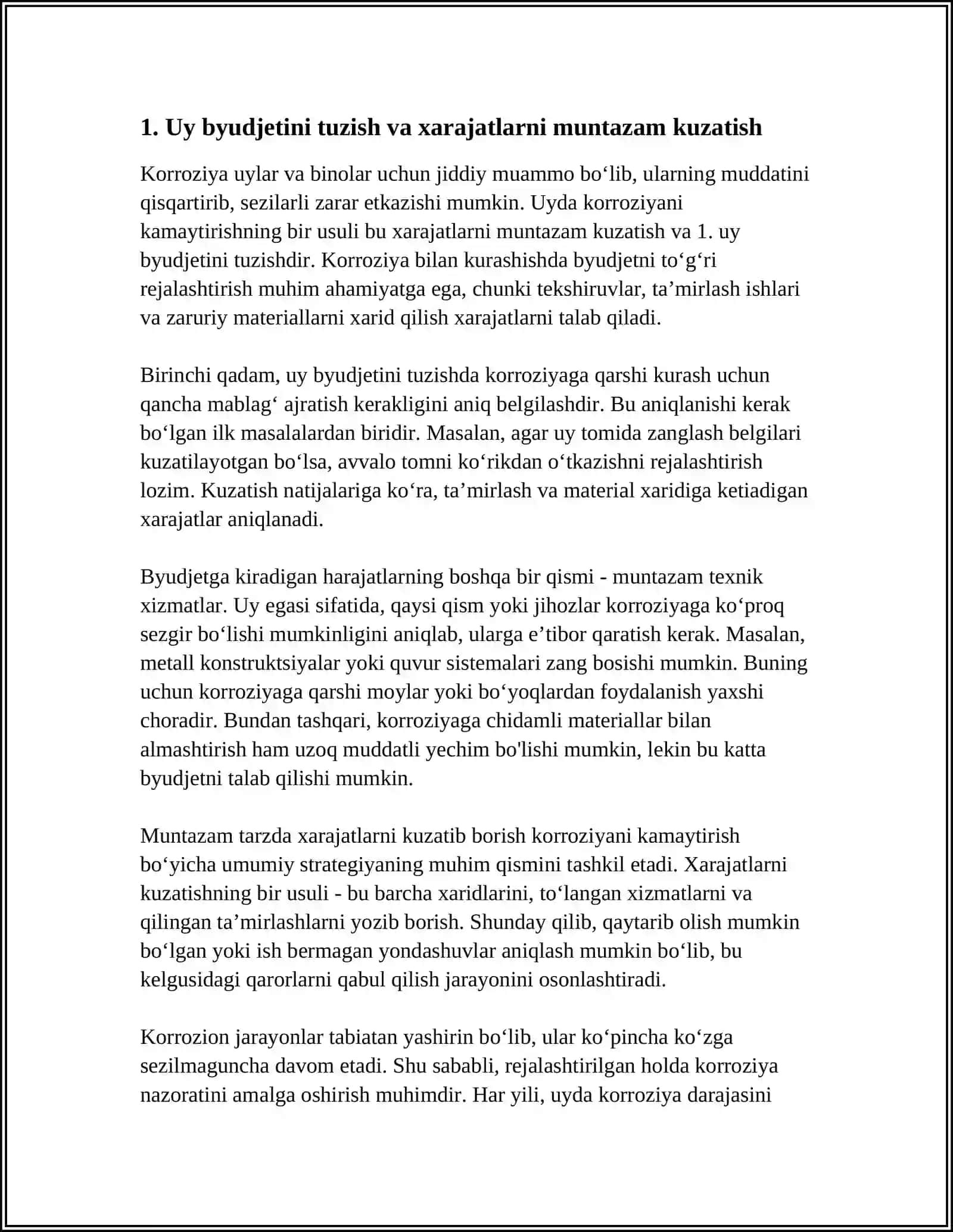"UYDA KARROZIYANI KAMAYTIRISH YO‘LLARI" 3