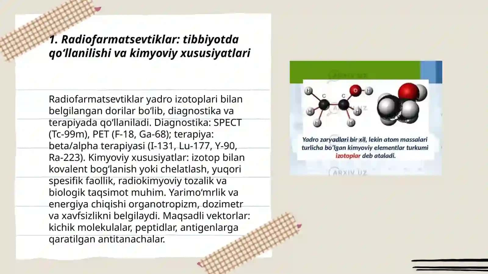 Yadro kimyosining tibbiyotdagi o’rni 3