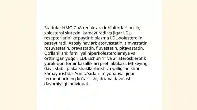 Aterosklerozga qarshi vositalar 3