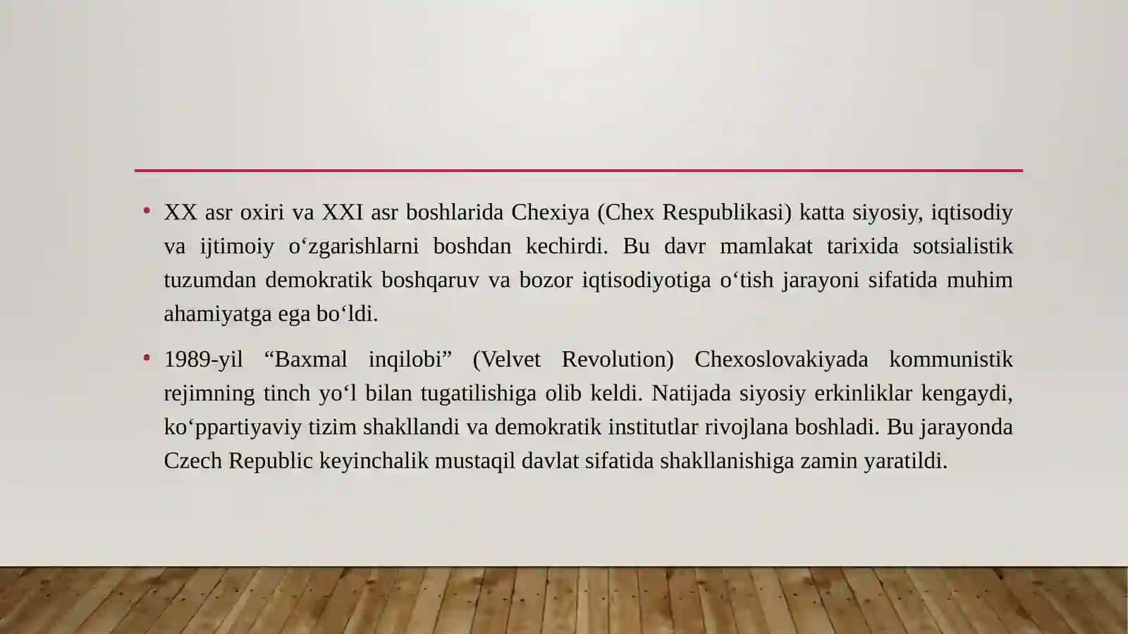 XX asr oxiri - XXI asr boshlarida Chexiya 3