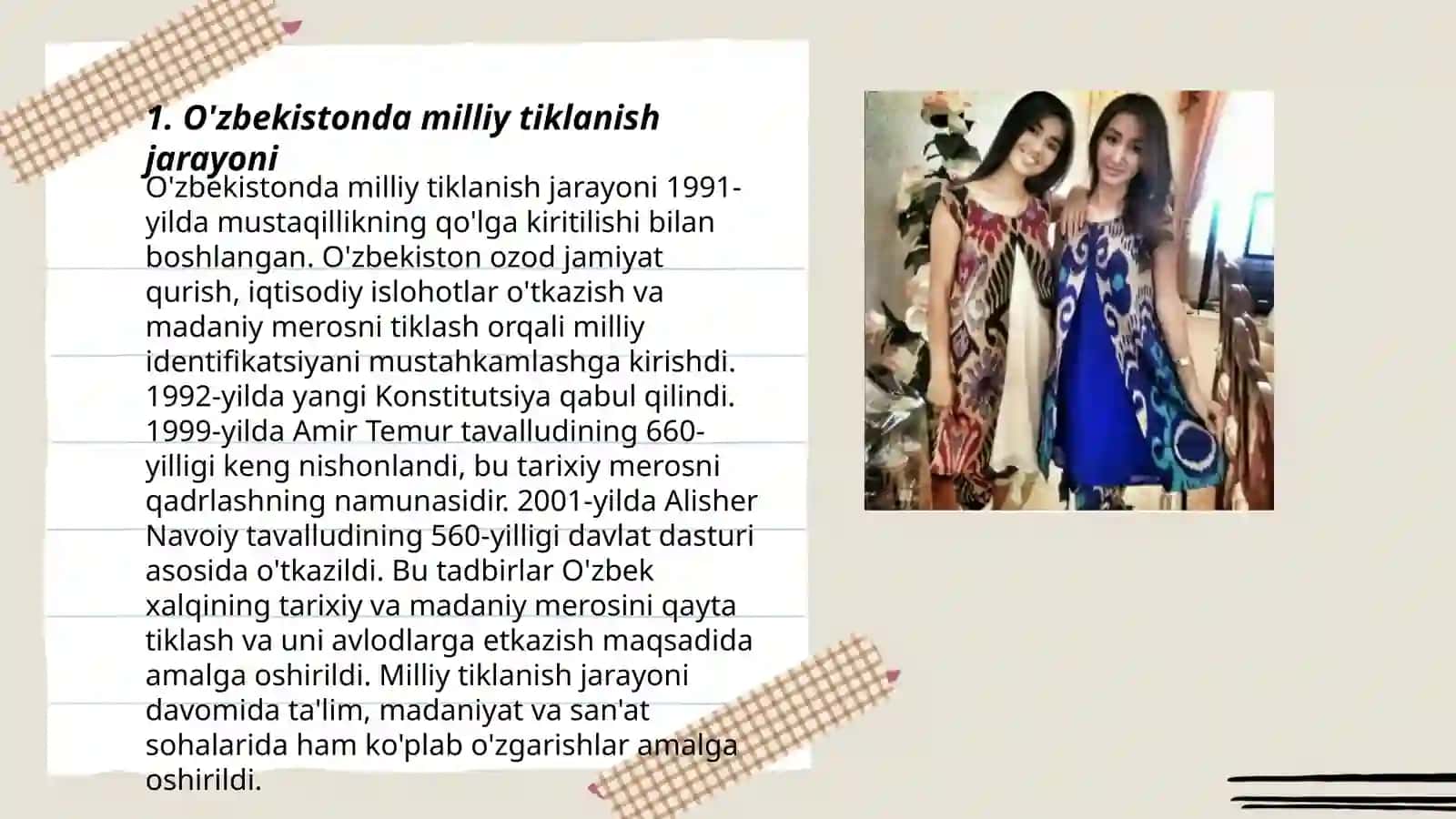 O'zbekistonda Milliy Tiklanishdan - Milliy Yuksalish Sari 3