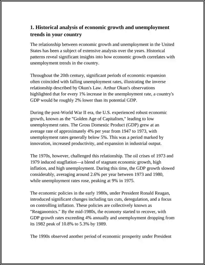 THE RELATONSHIP BETWEEN ECONOMIC GROWTH AND UNEMPLOYMENT 3