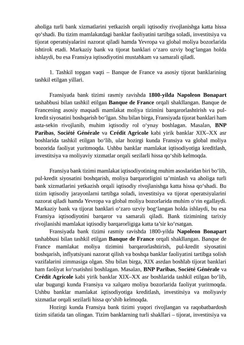 Fransiya bank tizimi 3