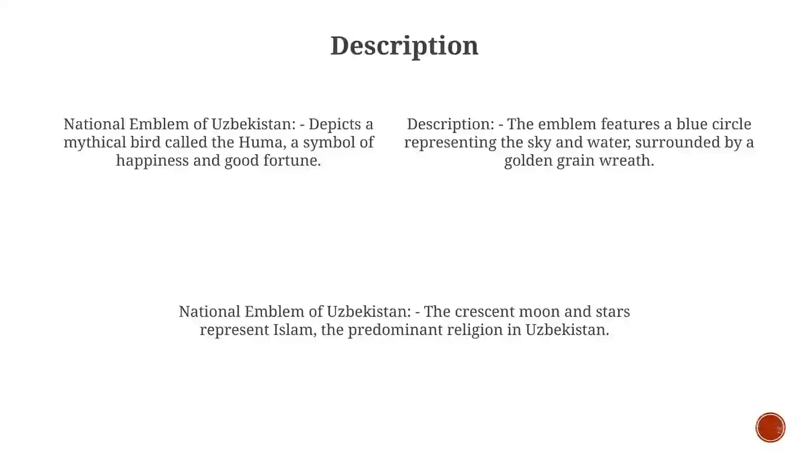 National Emblem Of Uzbekistan 3