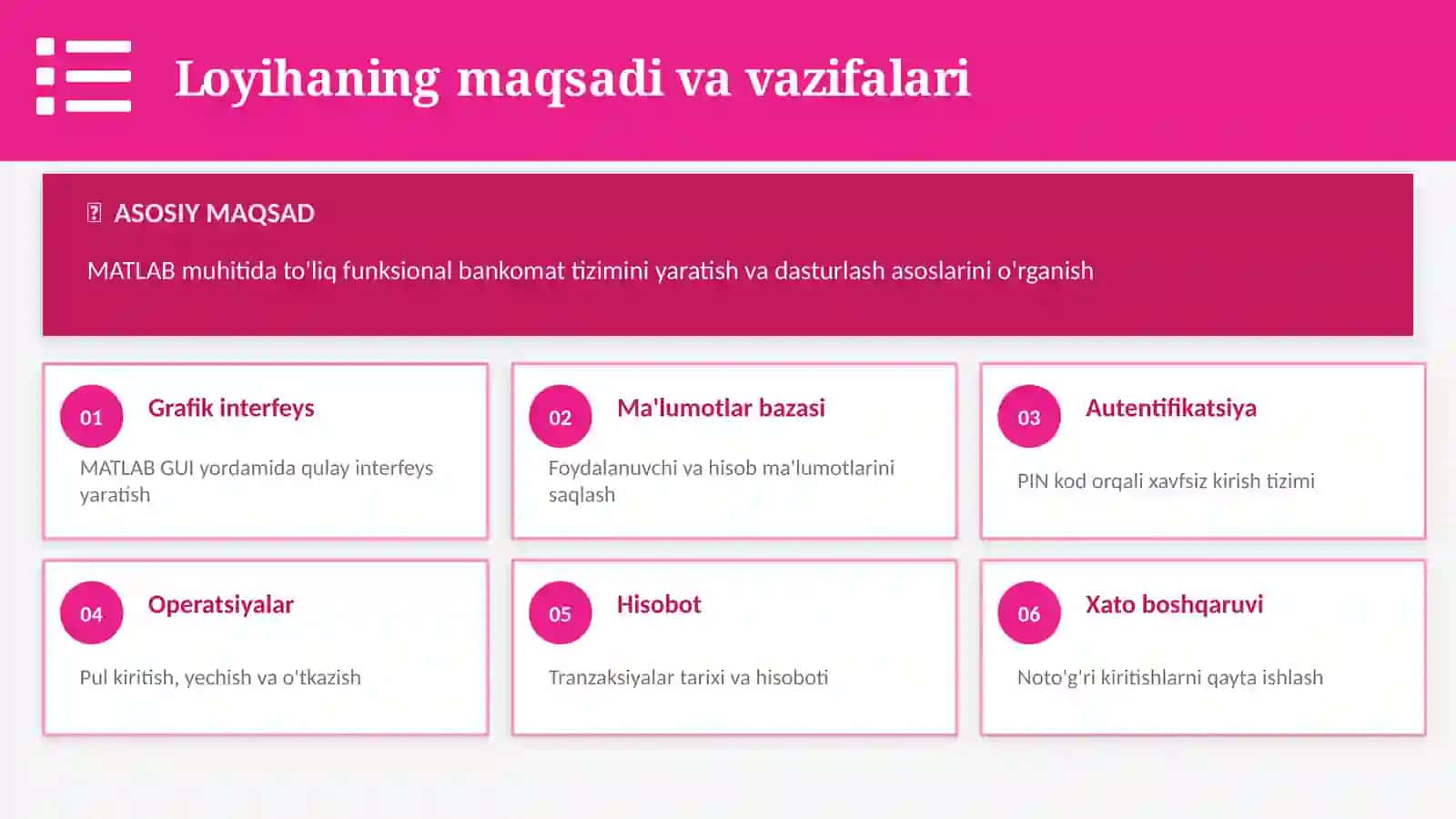 BANKOMAT DASTURI 3